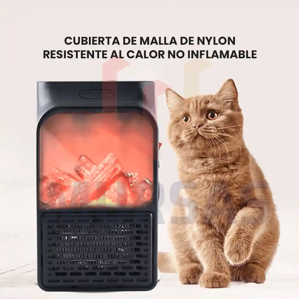 Calefactor Eléctrico Portátil Pantalla Led + Control Remoto