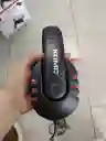 Audifonos Con Cable Diadema Negra Con Roja Komc