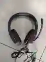 Audifonos Con Cable Diadema Negra Con Roja Komc