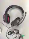 Audifonos Con Cable Diadema Negra Con Roja Komc
