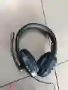 Audifonos Con Cable Diadema Negra Con Azul Komc
