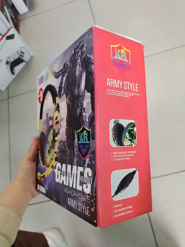 Audifonos Con Cable Diadema Militar Amarilla Games