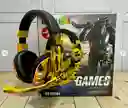Audifonos Con Cable Diadema Militar Amarilla Games