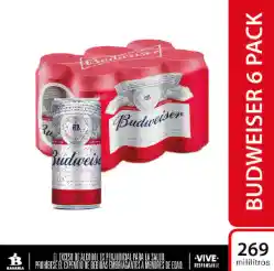 Cerveza Budweiser Lata Sixpack X 269