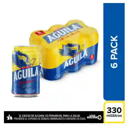 Cerveza Aguila Lata Sixpack 6 X 330 Ml