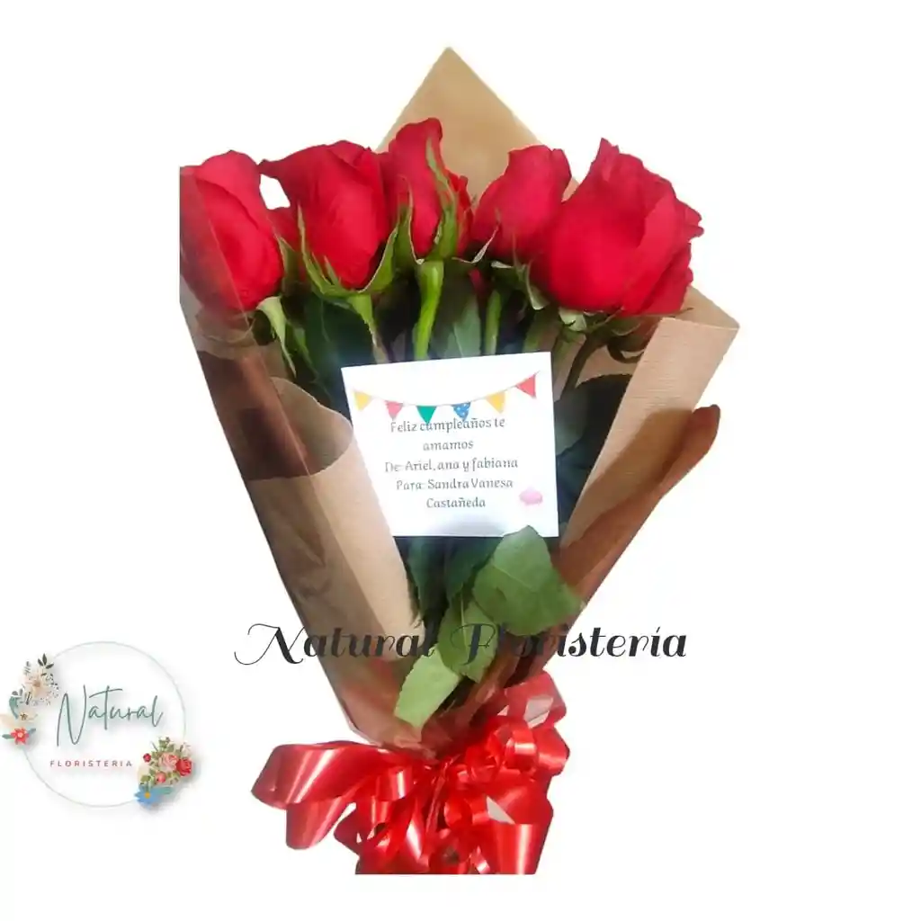 Bouquet De12 Rosas Rojas .