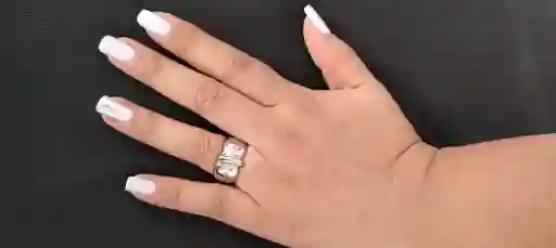 Anillos En Rodio Graduable Cordon