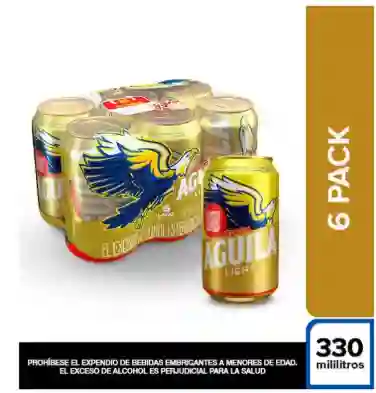 Aguila Light Lata Sixpack X6 330 Cm3