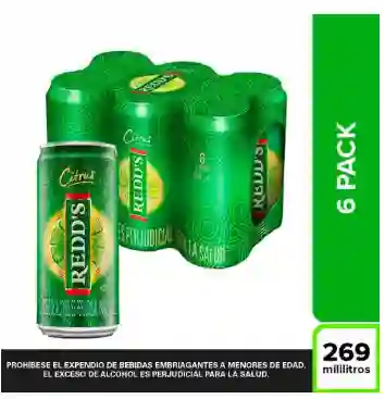 Cerveza Redd's Lata X6und (1614 Ml)