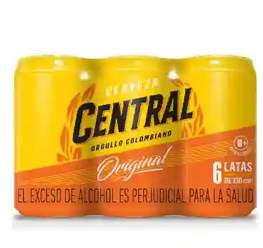 Cerveza Central Sixpack Lata *330ml