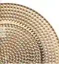 Plato De Carga Dorado Martillado 33 Cms, Platos Base, Plato De Lujo, Plato Elegante
