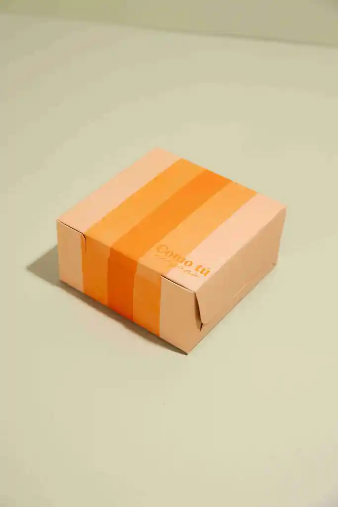 Caja Solapa Naranja 10x10x5 Cm