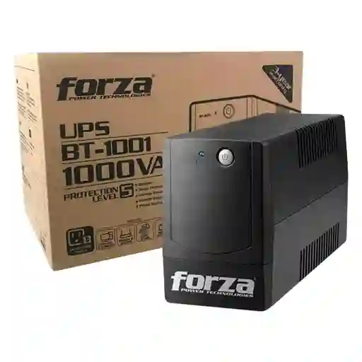 Ups Interactiva Forza Bt-1001, 1000va/600w 8 Tomas Regulador Color Negro