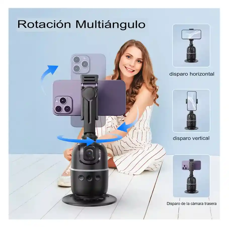 P03 Estabilizador 360° Con Soporte Móvil Inteligente Facial