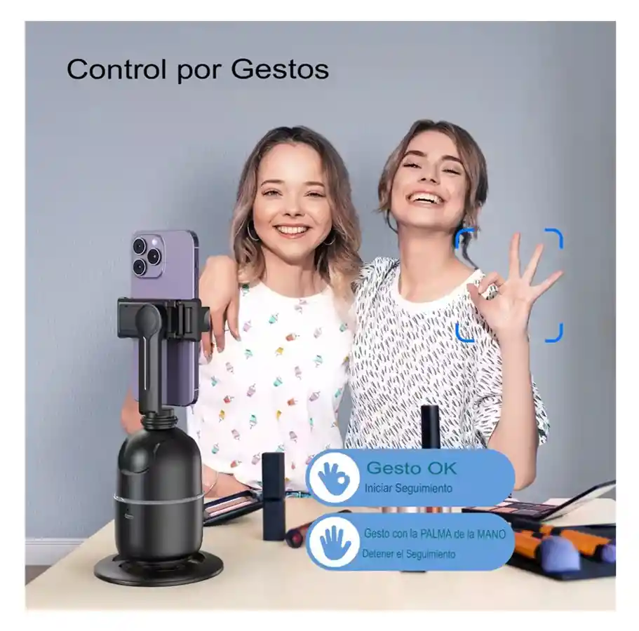 P03 Estabilizador 360° Con Soporte Móvil Inteligente Facial