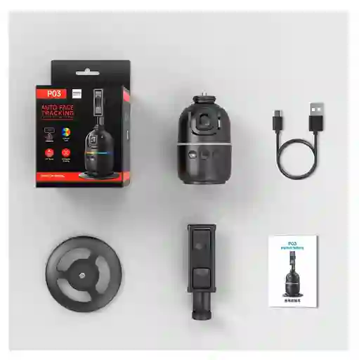 P03 Estabilizador 360° Con Soporte Móvil Inteligente Facial