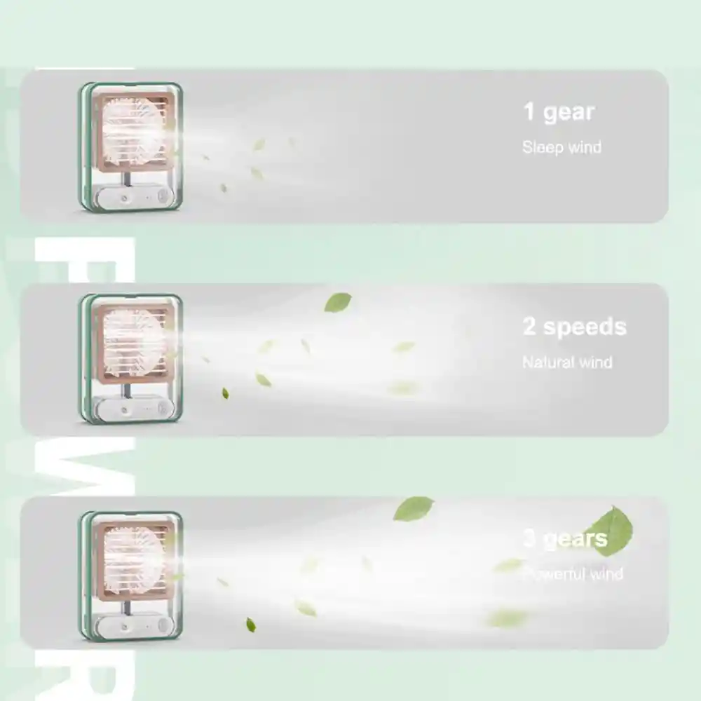 Ventilador Con Aire Acondicionado Portátil Led De 600 Ml