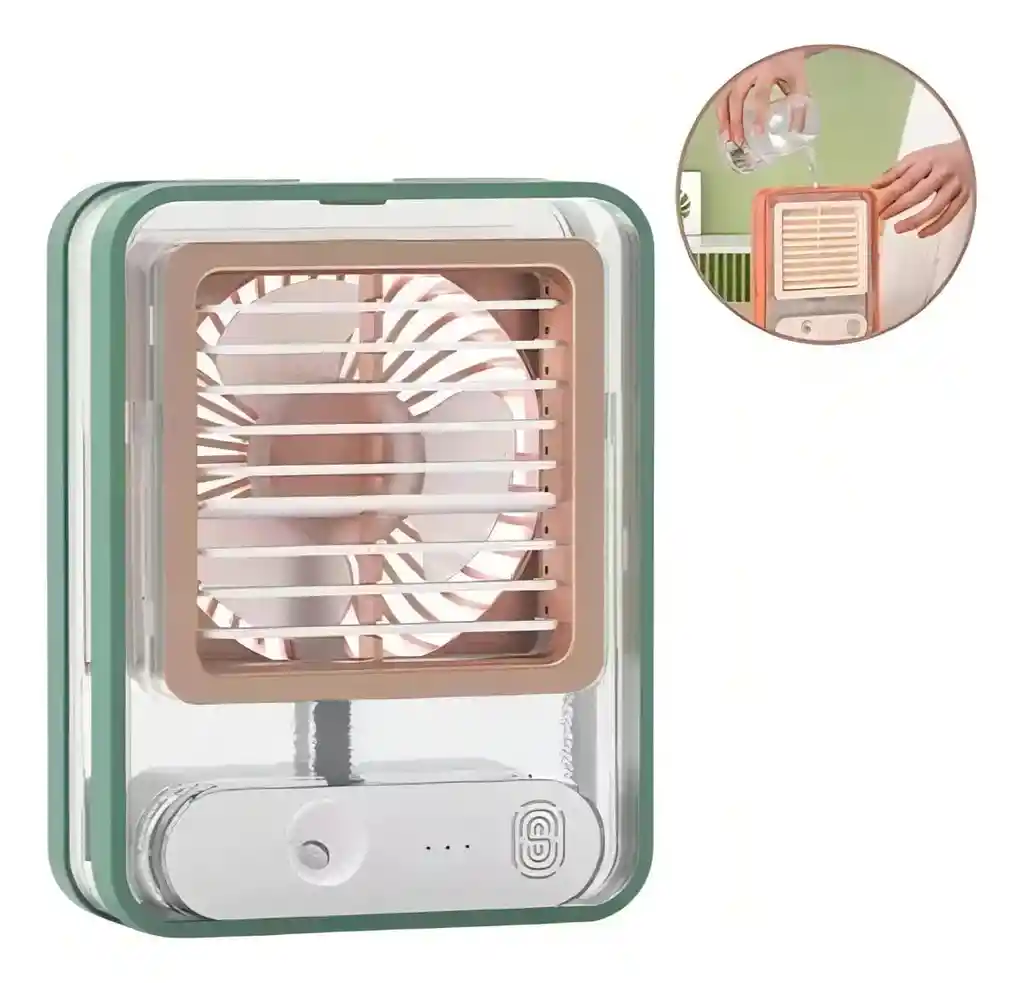 Ventilador Con Aire Acondicionado Portátil Led De 600 Ml