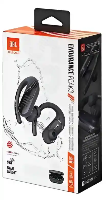 Audífono Inalambrico Jbl Peak 3 Color Negro Color Luz Rojo