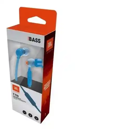 Audifonos Jbl T110 Corder-in-ear Azul