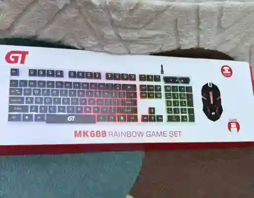 Combo Gamer Teclado + Mouse Alambrico Gt Mk688 / Comodidad / Gamer / Moda / Entretenimiento