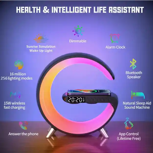 Lampara Bluetooth Con Funciones 4 En 1