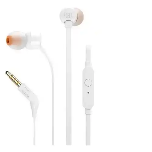 Audifonos Jbl T110 Corder-in-ear Blanco