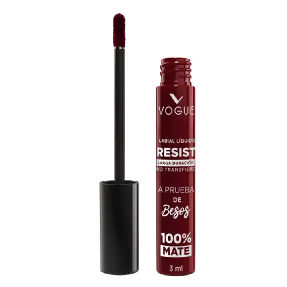 Labial Líquido Vogue A Prueba De Besos Valiente 3ml