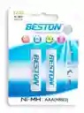Batería Beston Aaa Recargable Por 2 Unidades 1100 Mah 1.2 V