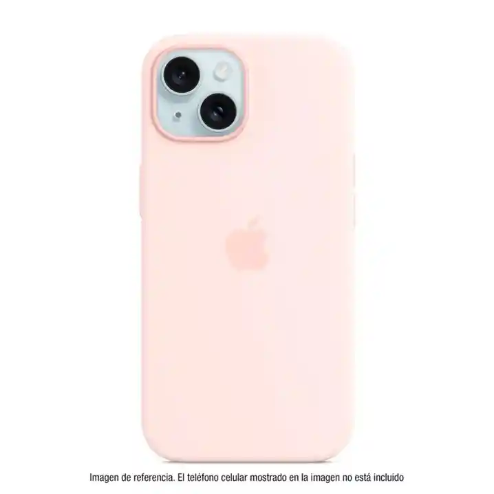 Silicon Case Iphone 15 Rosado