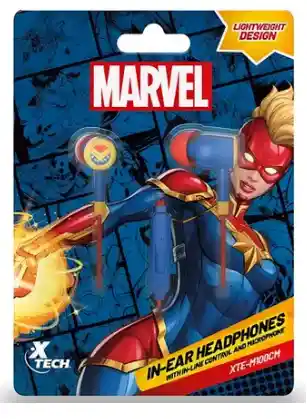 Audífonos Xtech Alámbricos Edición Especial Capitana Marvel