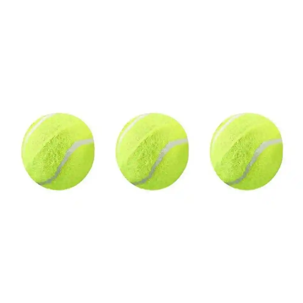 Paquete De 3 Mini Pelotas De Tenis Para Jugar Con Perros-bl04