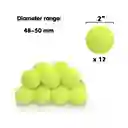 Paquete De 3 Mini Pelotas De Tenis Para Jugar Con Perros-bl04