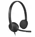Auriculares Logitech H340, Usb Micrófono Con Supresión Ruido