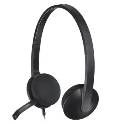 Auriculares Logitech H340, Usb Micrófono Con Supresión Ruido