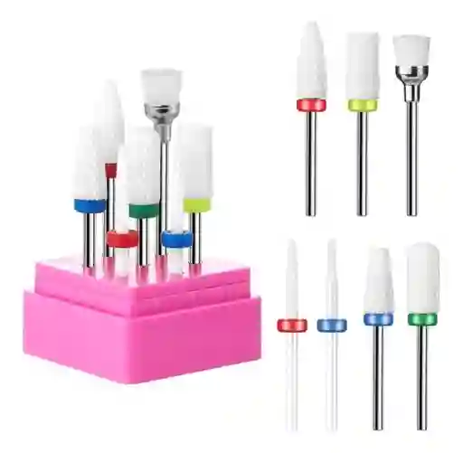 Puntas Ceramica De Drill De Uñas Broca Fresa Pulidor