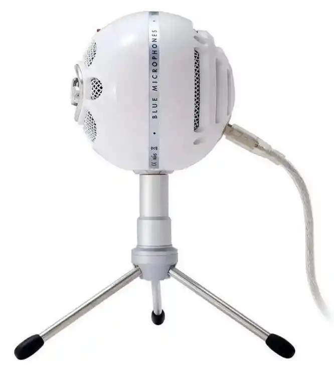 Micrófono Blue Snowball Ice Condensador Cardioide Color Blancos