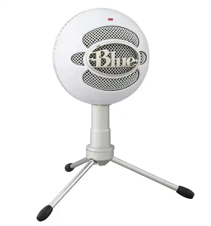Micrófono Blue Snowball Ice Condensador Cardioide Color Blancos