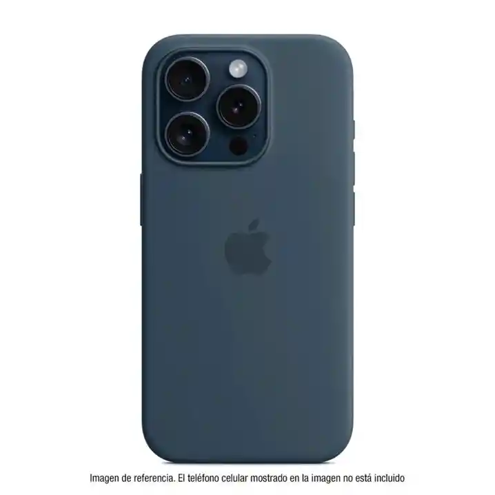 Silicon Case Iphone 15 Pro Max Azul Petroleo