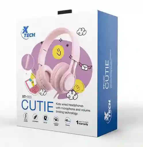 Auriculares Alámbricos Para Niños Con Micrófono Y Tecnología De Limitación De Volumen