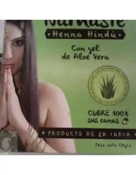 Namaste Henna Hindu Con Gel Negro Violeta