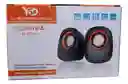 Mini Parlantes Para Pc Celular Notebook Ysd-1024 Usb Directo