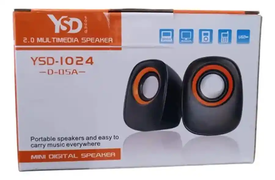 Mini Parlantes Para Pc Celular Notebook Ysd-1024 Usb Directo