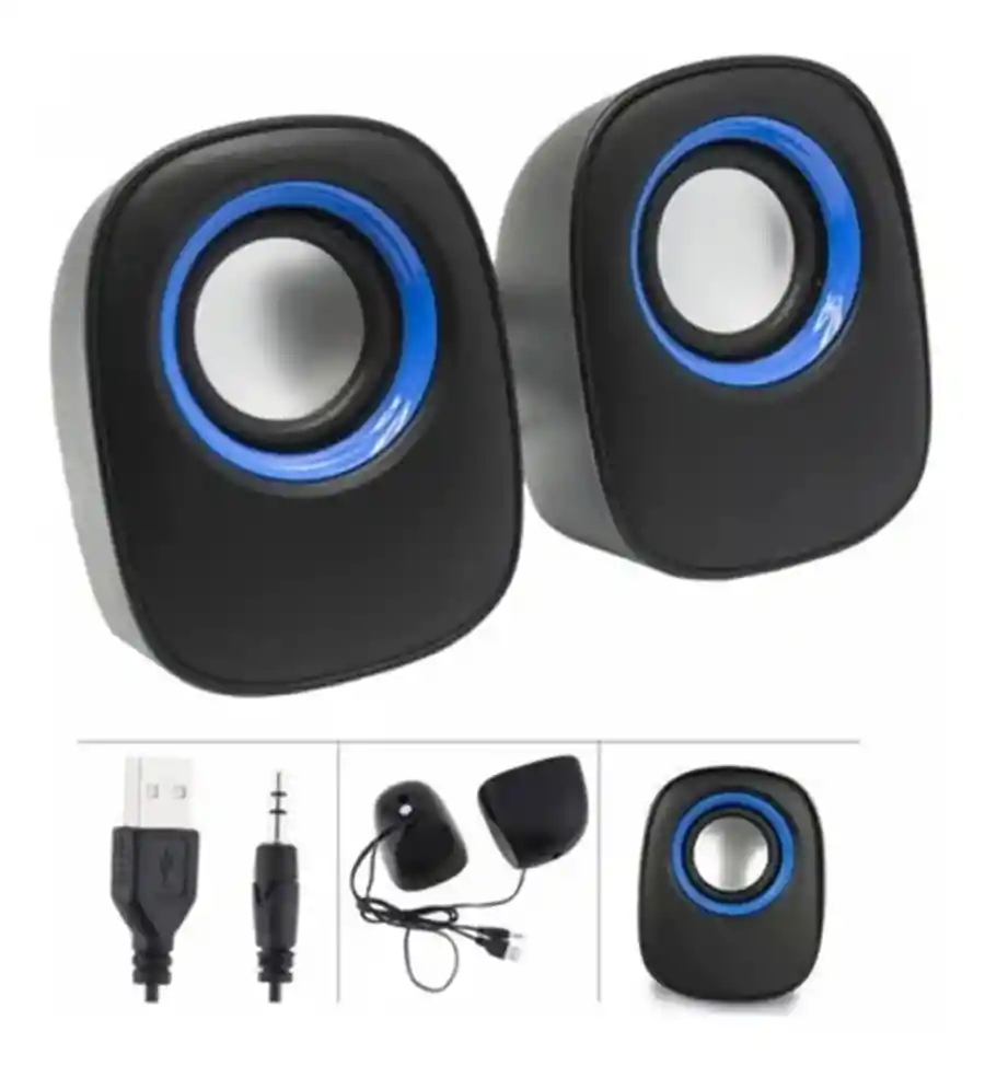 Mini Parlantes Para Pc Celular Notebook Ysd-1024 Usb Directo