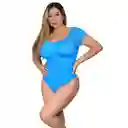 4009-body Moldeador Con Mangas Control Abdomen Color: Turquesa Talla: Sm