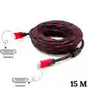 Cable Hdmi A Hdmi 15 Metros Doble Filtro Alta Fidelidad Hdmi