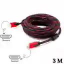 Cable Hdmi A Hdmi 3 Metros Doble Filtro Alta Fidelidad Hdmi