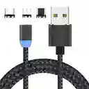 Cable Datos Carga Original 3 En 1 Resistente Magnético