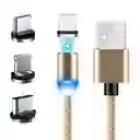 Cable Datos Carga Original 3 En 1 Resistente Magnético