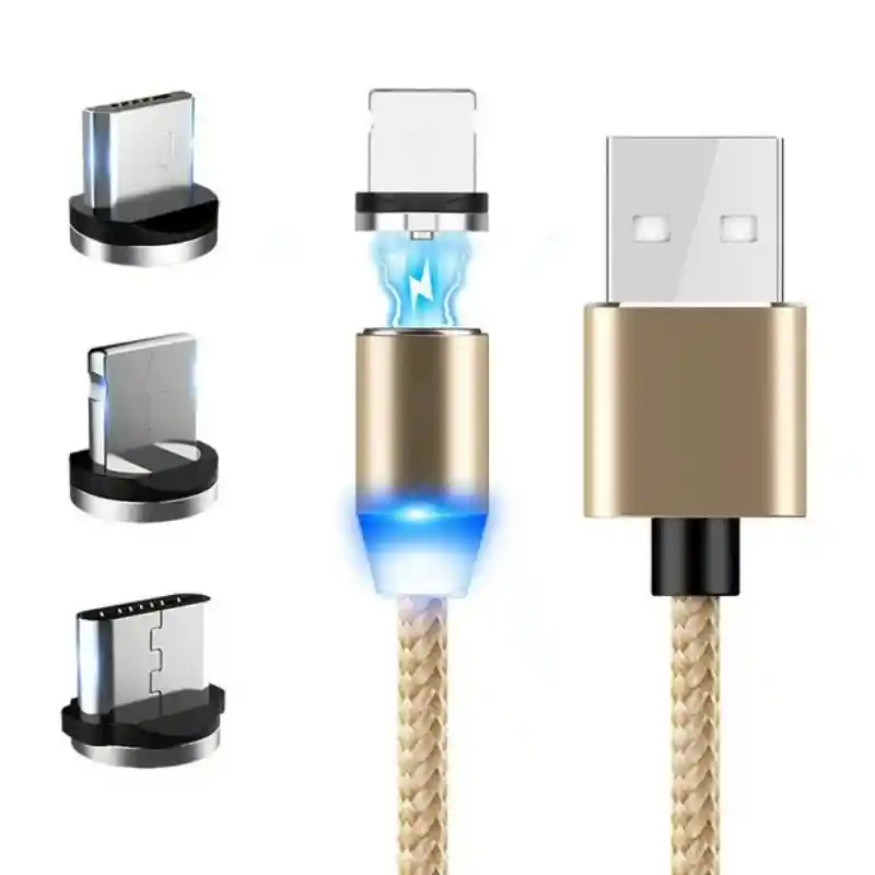 Cable Datos Carga Original 3 En 1 Resistente Magnético